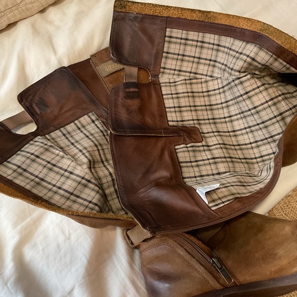 UGG AUSTRALIA DARCIE DISTRESSED HEAVY LEATHER SIDE ZIP TALL RIDING BOOT 8.5 - Picture 11 of 12